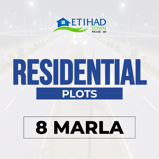 8 Marla Residential Plot Block ETIHAD Town Phase 3