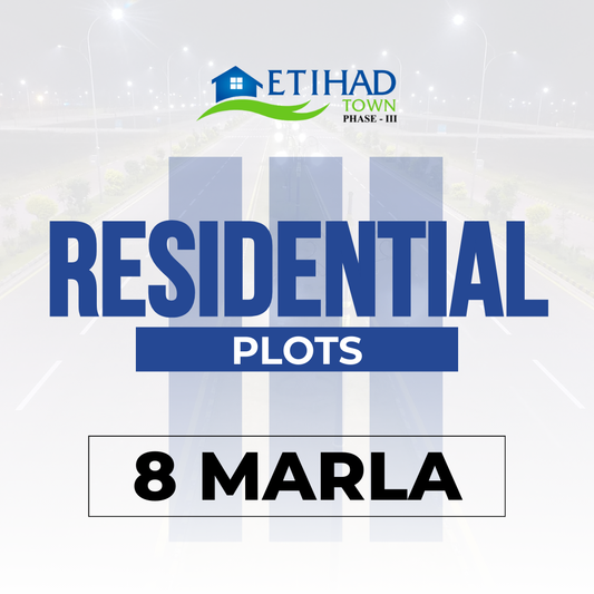 8 Marla Residential Plot Block ETIHAD Town Phase 3
